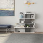 Hanah Home Estantería Karlin Blanco y Antracita